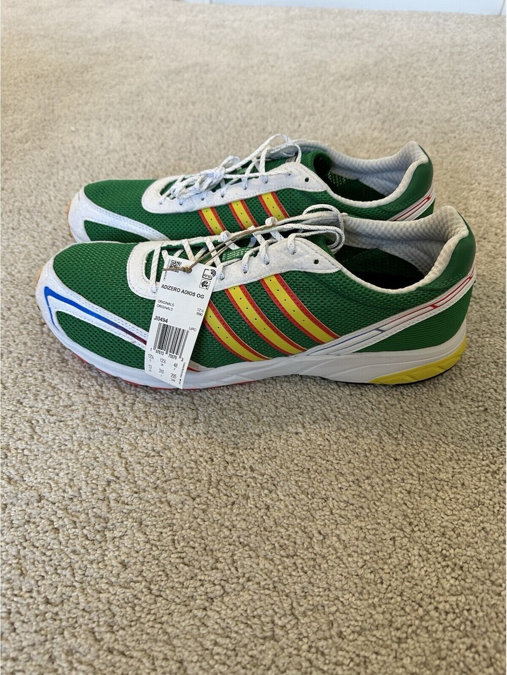 Adidas Adizero Adios OG Men’s Size 13 GREEN/ FTWWHT/BRIRED